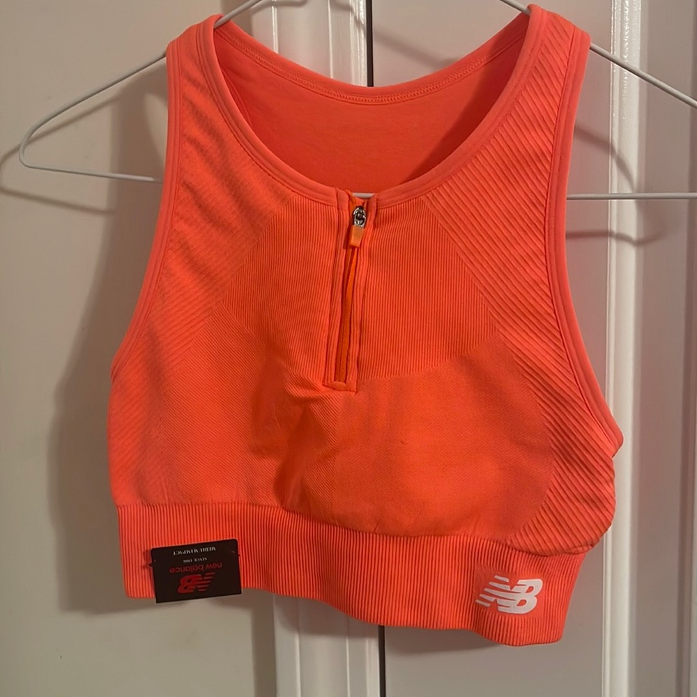 Small New Balance Orange Sports Bra NWT’s